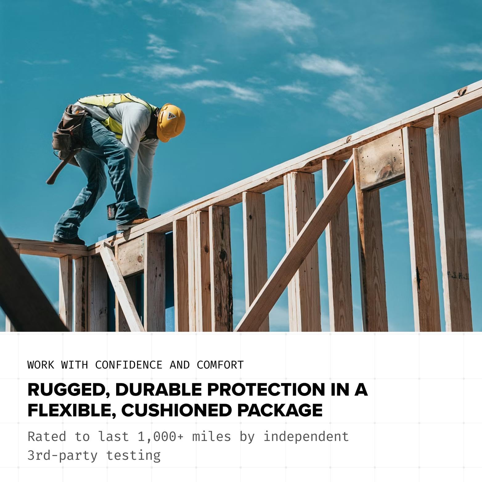 Superfeet Work puncture-resistant insoles SuperRev foam cushions underfoot during shifts