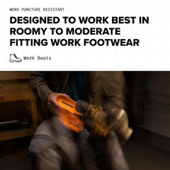 Superfeet Work roomier fit for roomy boots and safety footwear.