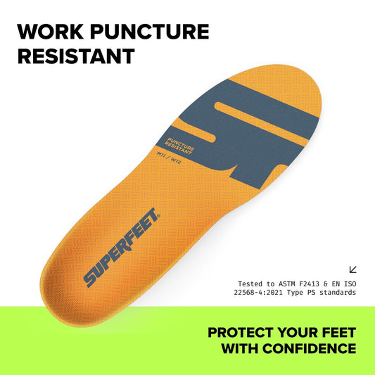 Superfeet Work cushioning with SuperRev foam eases footsteps for all-day comfort.