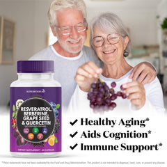 Superfood MD Acai extract capsules rich in polyphenols.
