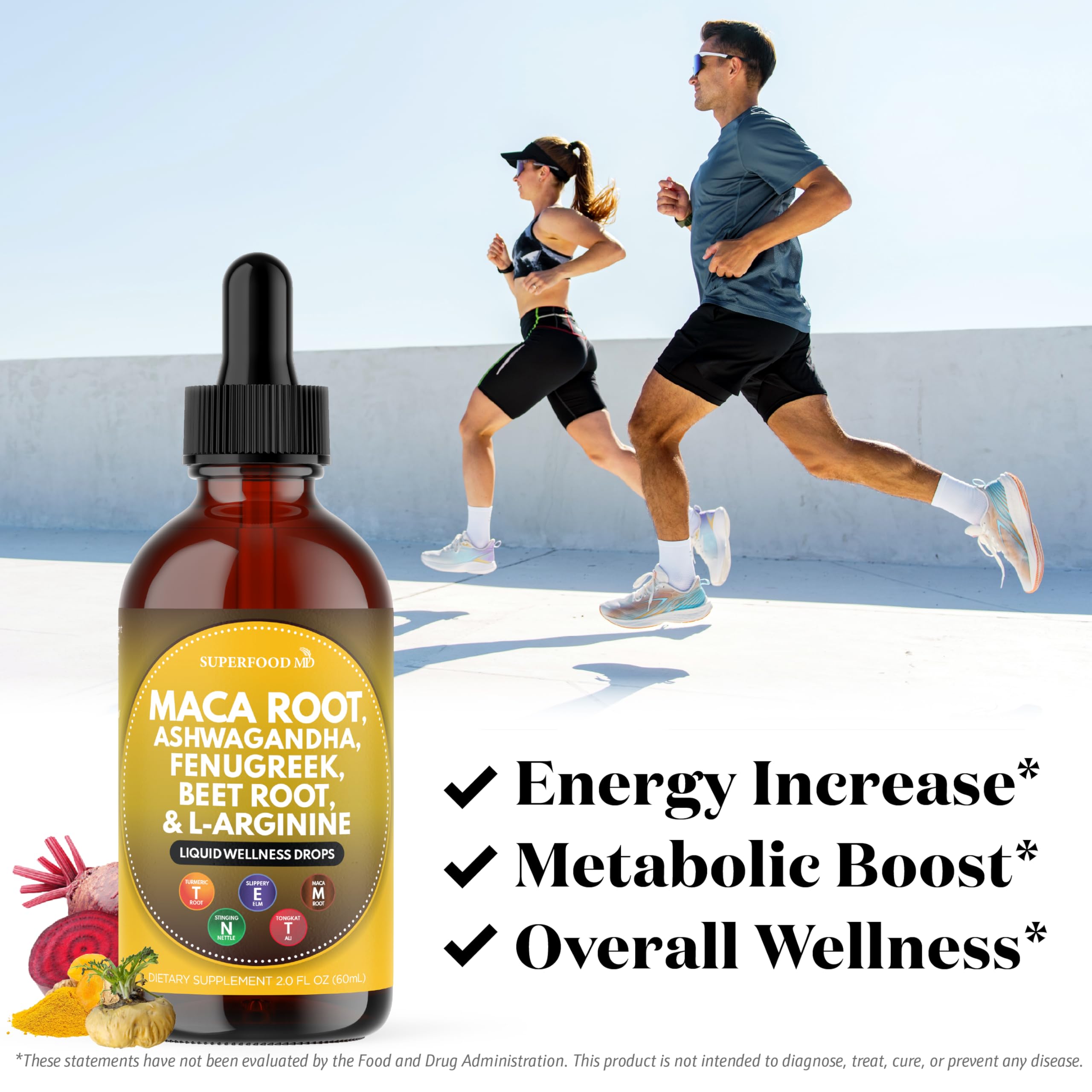 Superfood MD Ashwagandha ingredient close-up highlighting adaptogenic notes