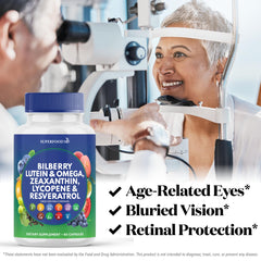 Bilberry extract visual highlighting night vision support potential