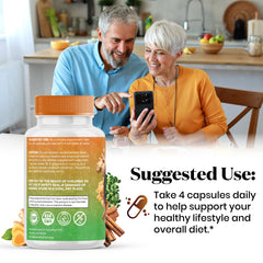 Superfood MD daily-use scene with capsules and a glass of water