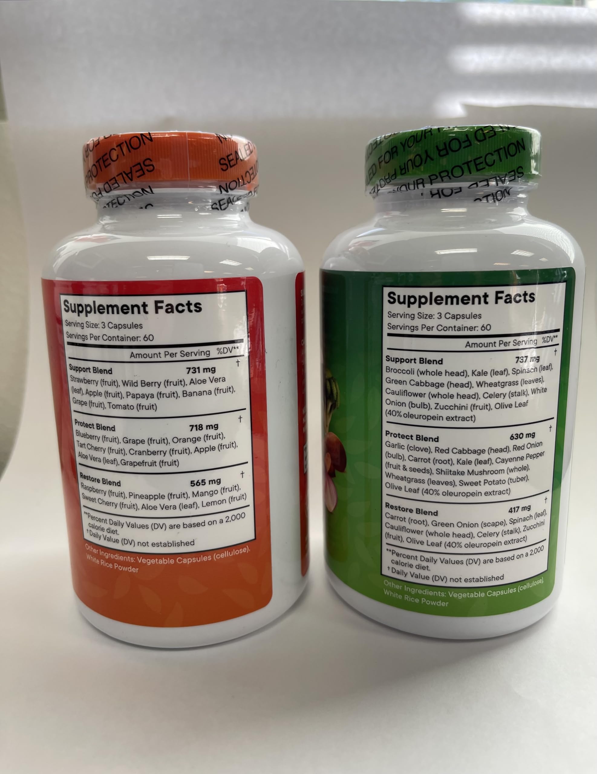 Double-sealed packaging of Superfood MD to preserve freshness and potency.