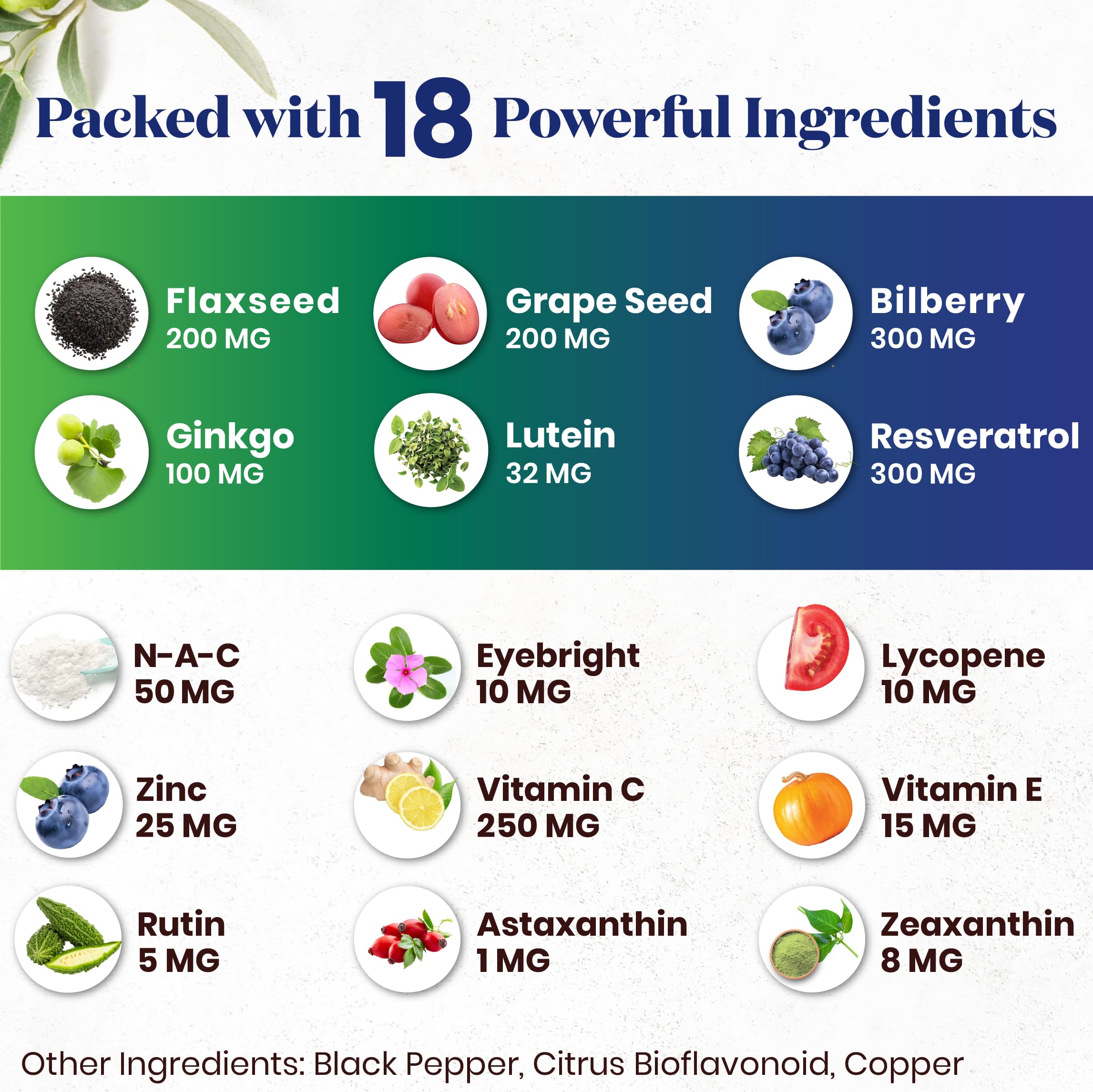 Lutein and zeaxanthin capsules for macular comfort from Superfood MD
