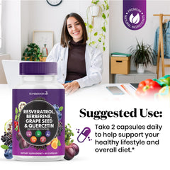 Superfood MD N-Acetyl Cysteine capsules for antioxidant support.