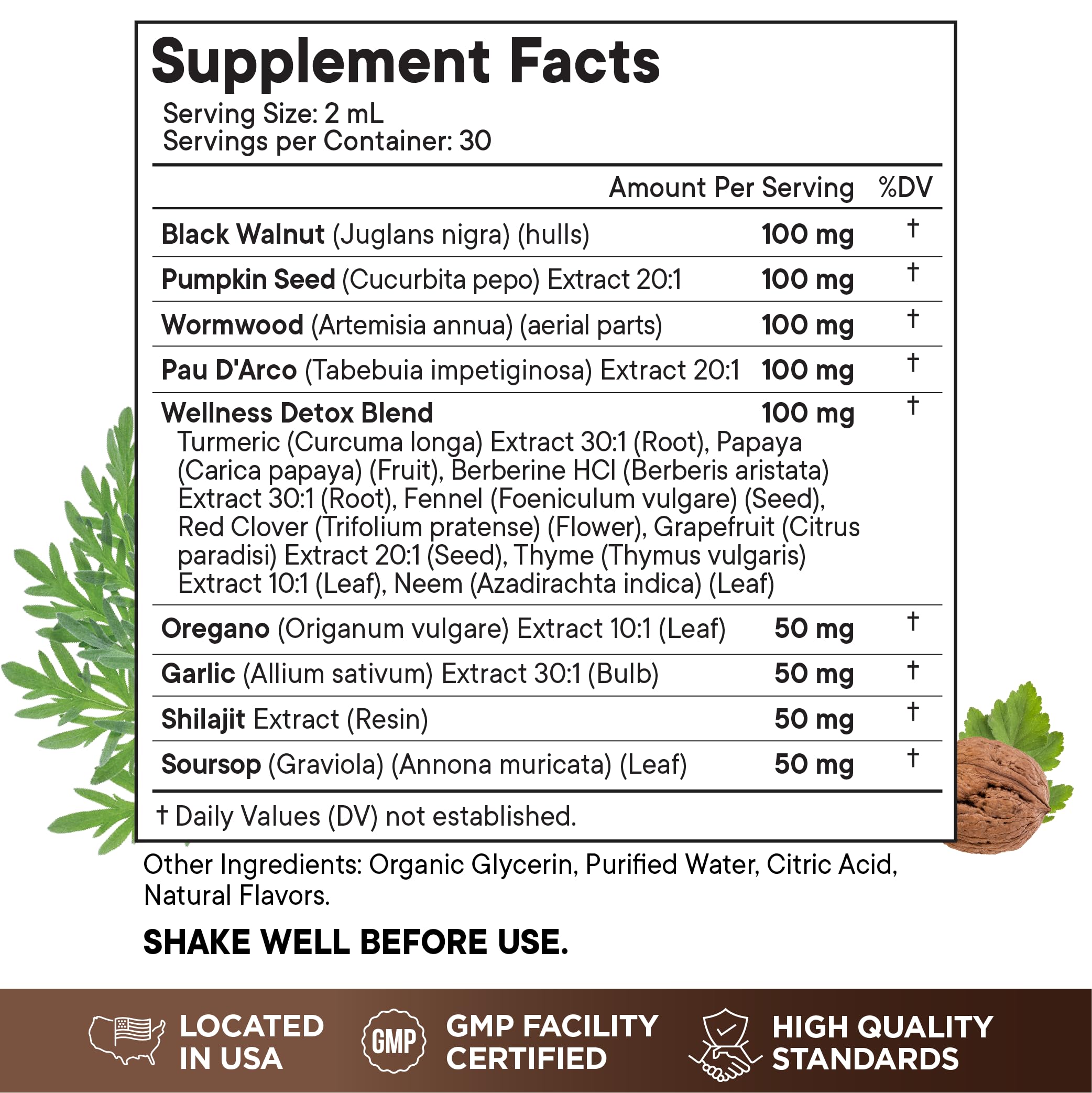 Superfood MD Pumpkin seed tincture mix highlights nutrient-rich ingredients for daily wellness.