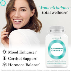 Ingredients panel from Superfood MD Women's Balance showing 26 nutrients