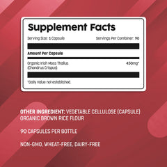 Close-up of Ocean Optima capsules highlighting 450 mg per serving for daily wellness.