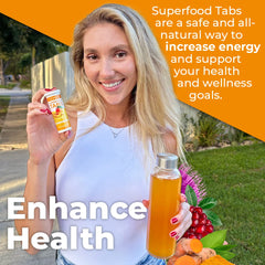 Skinnytabs dissolving tab in water forming peach mango fizz.