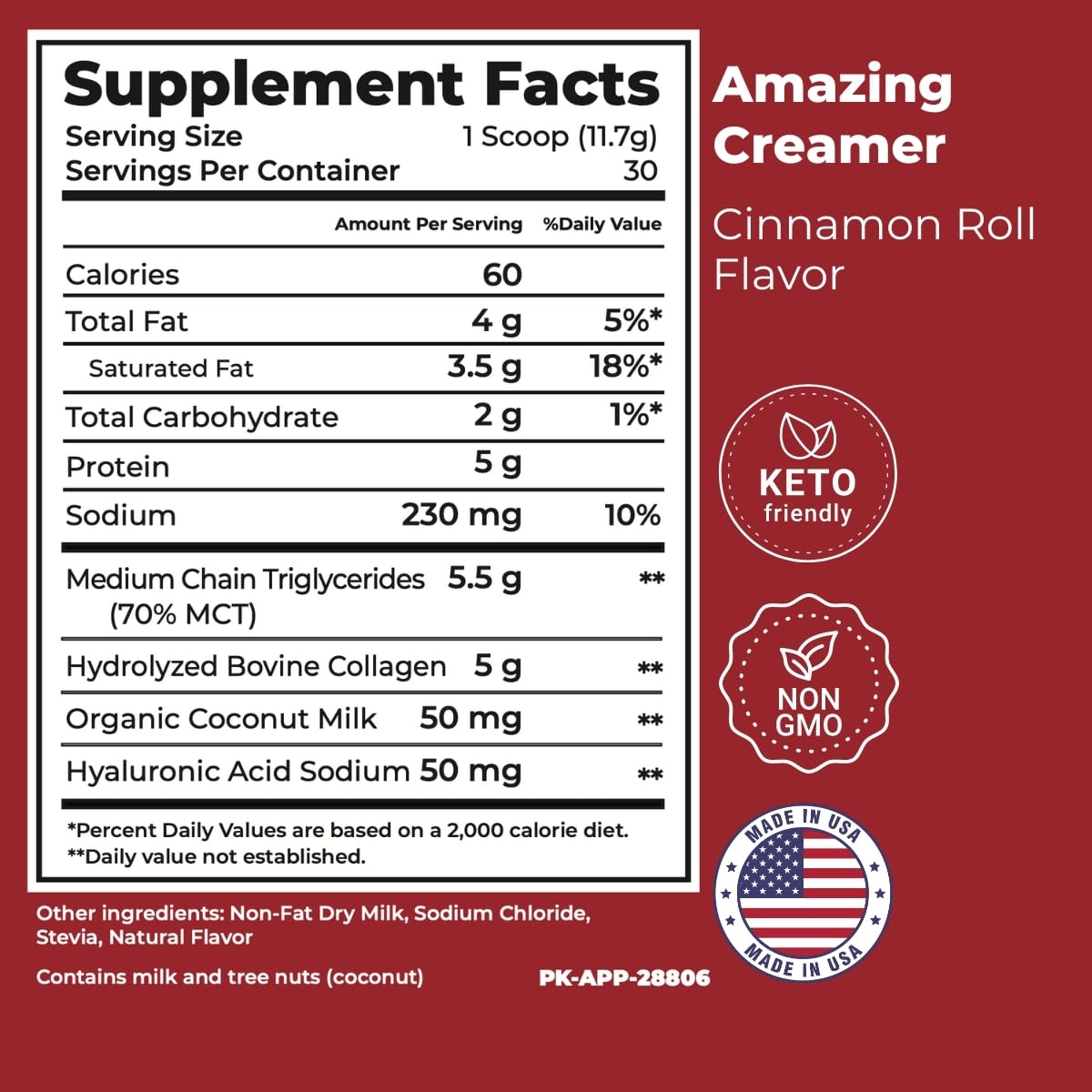 Amazing Creamer Cinnamon Roll 2-Bag Bundle in coffee, for a smooth, energizing sip.