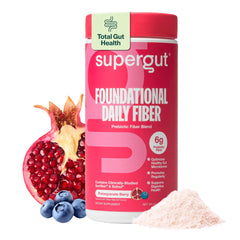 Supergut Foundational Daily Fiber Powder bottle for easy daily fiber support