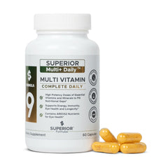 Superior Formulas LLC high potency multivitamin bottle supports daily wellness.
