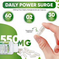 Superior Formulas Liposomal AKG 1100 mg glass bottle close-up.