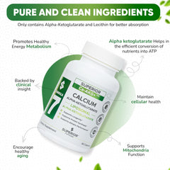 Superior Formulas Liposomal AKG 1100 mg Made in USA label on bottle.