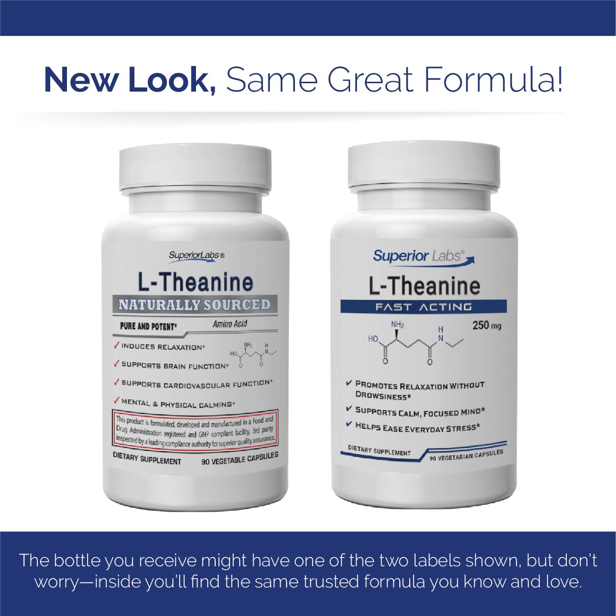 Superior Labs L-Theanine 250 mg capsules closeup of capsules