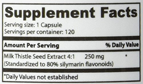 Superior Labs Milk Thistle 120-capsule bottle supports convenient routine