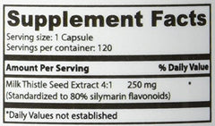 Superior Labs Milk Thistle 120-capsule bottle supports convenient routine