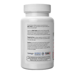 Superior Labs Milk Thistle extract visual highlighting four-to-one yield for liver support
