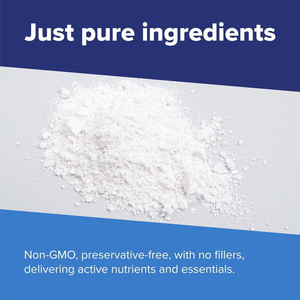 Tub close-up highlights clean, dye-free formula of Superior Source Creatine HMB.