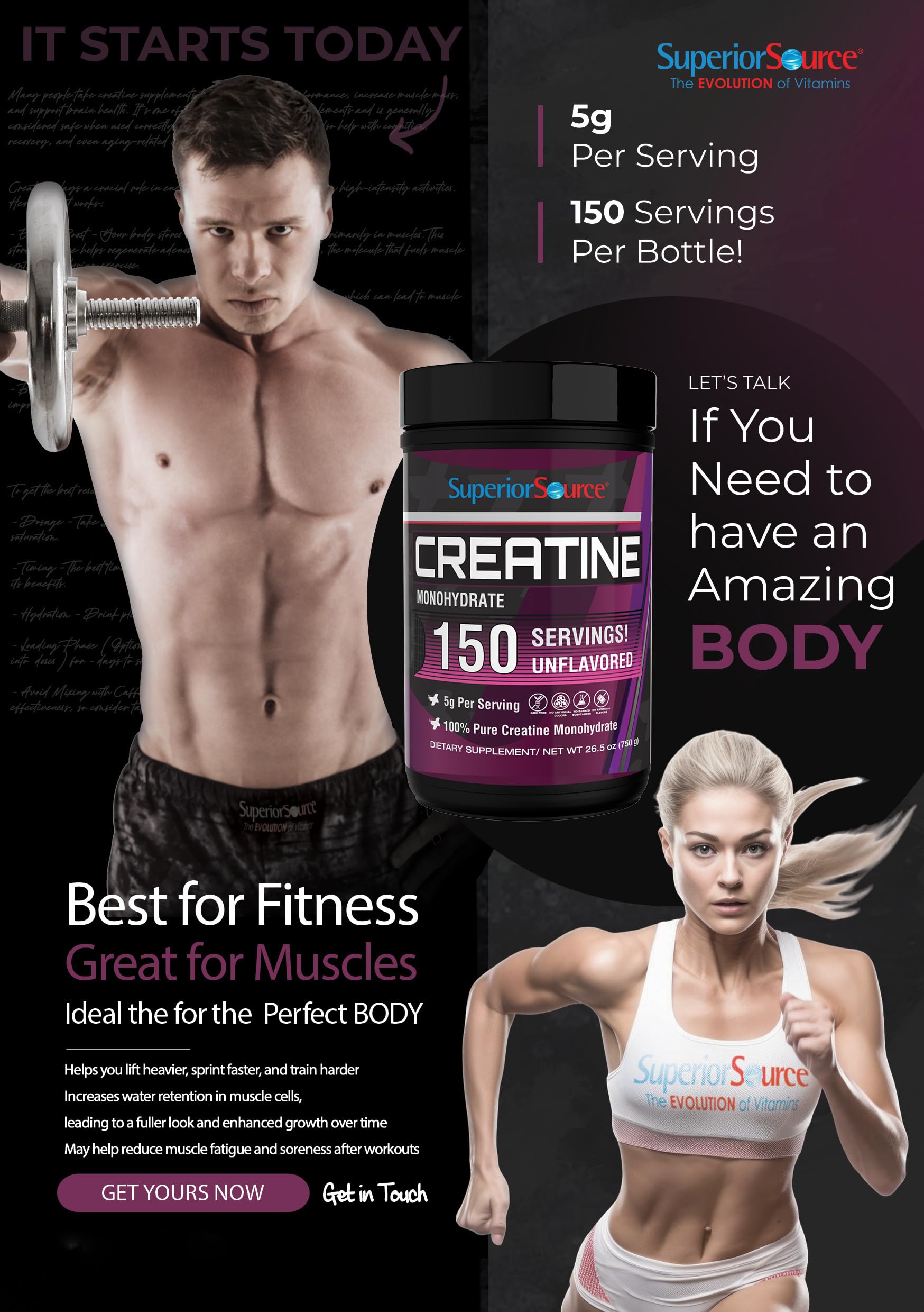 Athlete preparing a shake with Superior Source Creatine Monohydrate for training