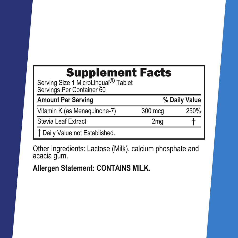 Superior Source K2 MK-7 tablets on tongue for fast uptake