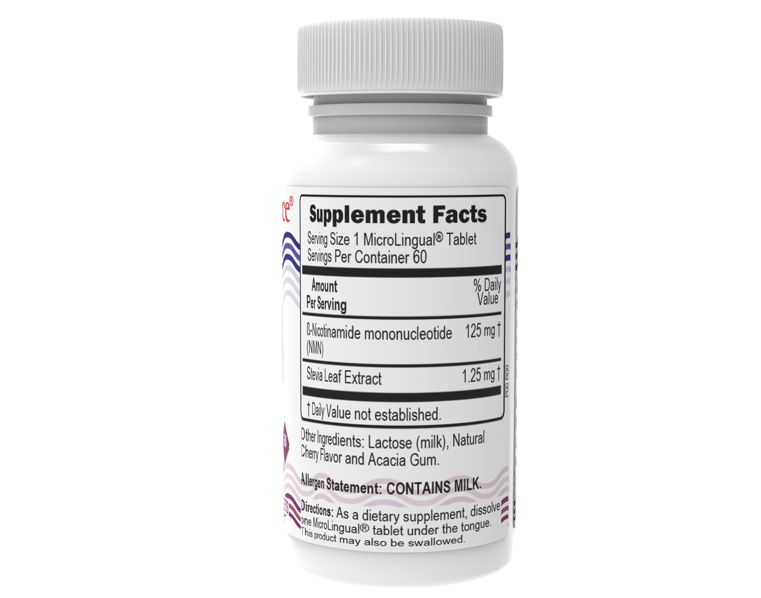 Superior Source NMN sublingual tablets melting under the tongue.
