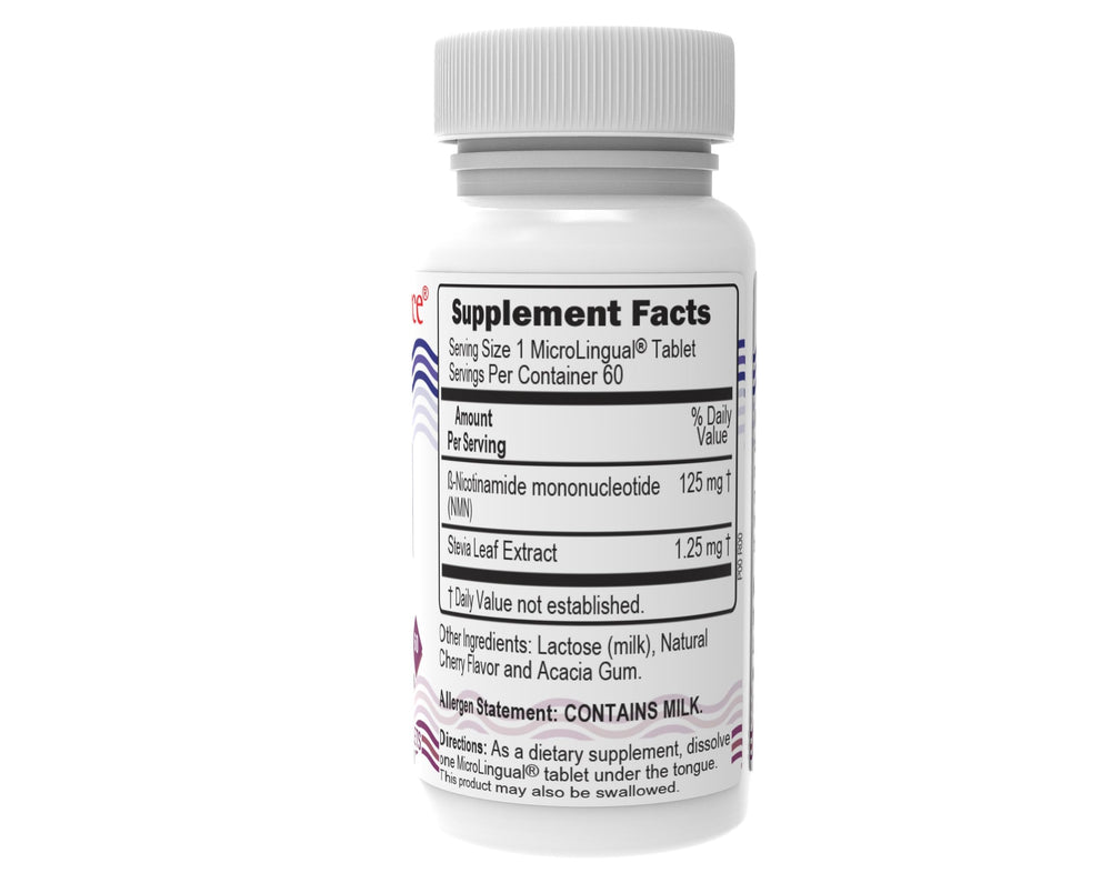 Superior Source NMN sublingual tablets melting under the tongue.