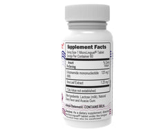 Superior Source NMN sublingual tablets melting under the tongue.