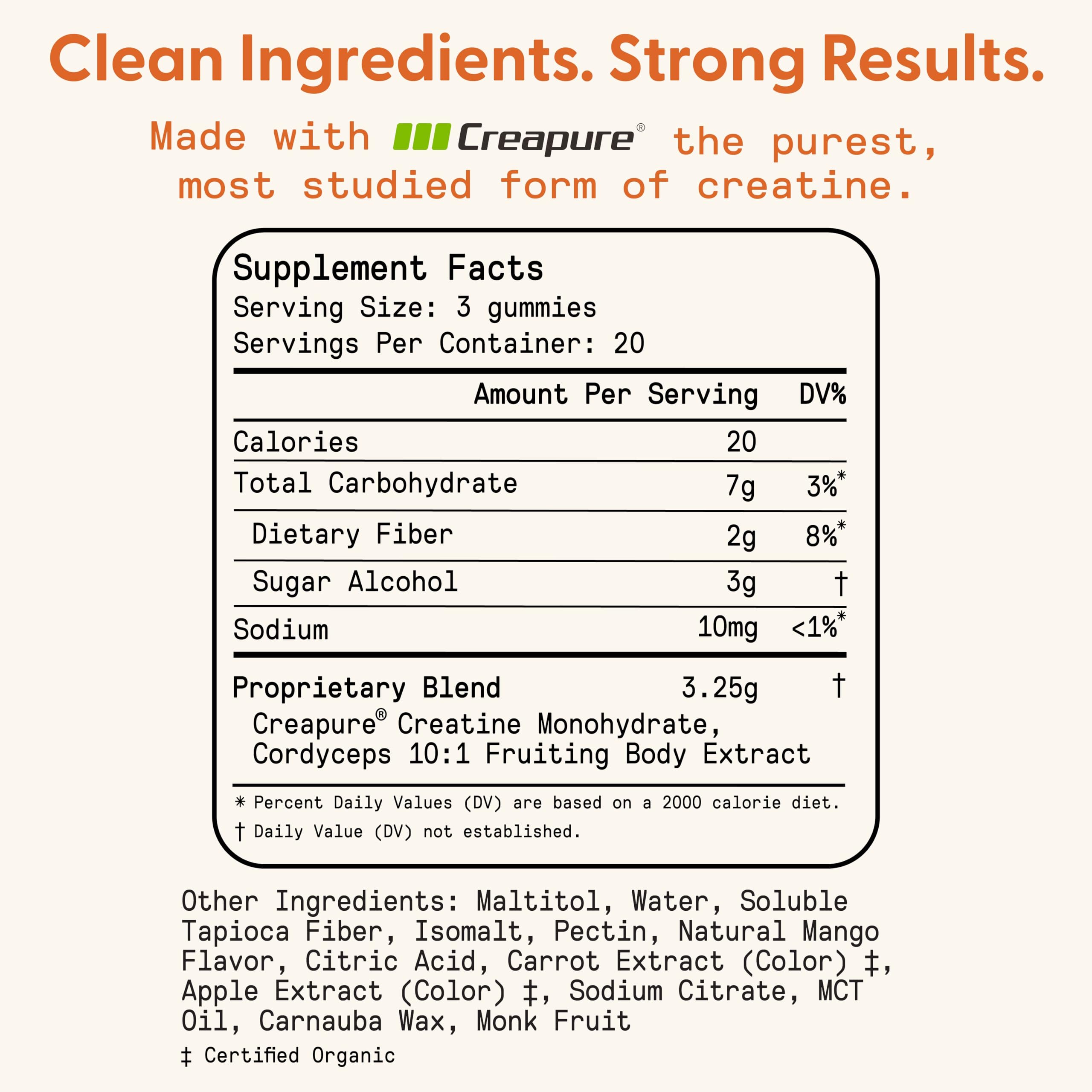 SuperMush plant-based formula label showing vegan and non-GMO attributes