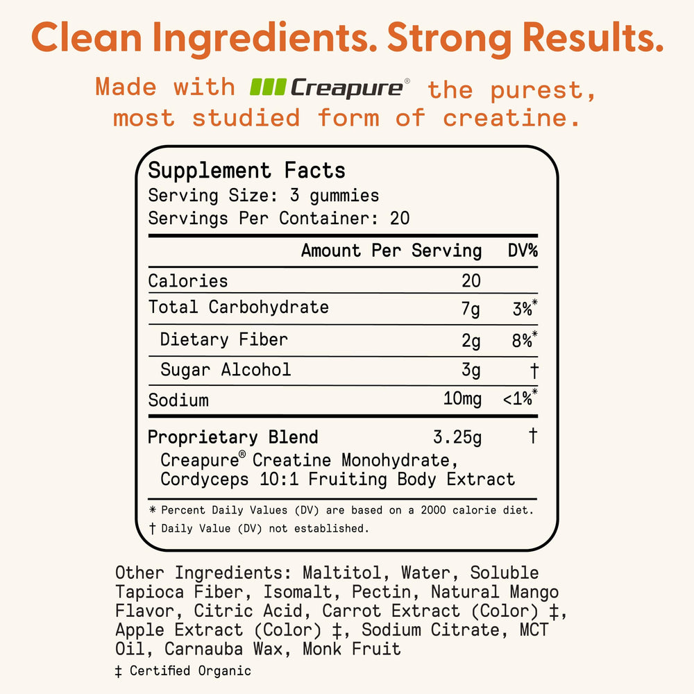 SuperMush plant-based formula label showing vegan and non-GMO attributes