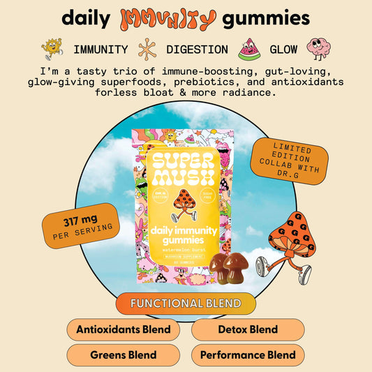 Close-up of watermelon-flavored gummies highlighting zero sugar profile.