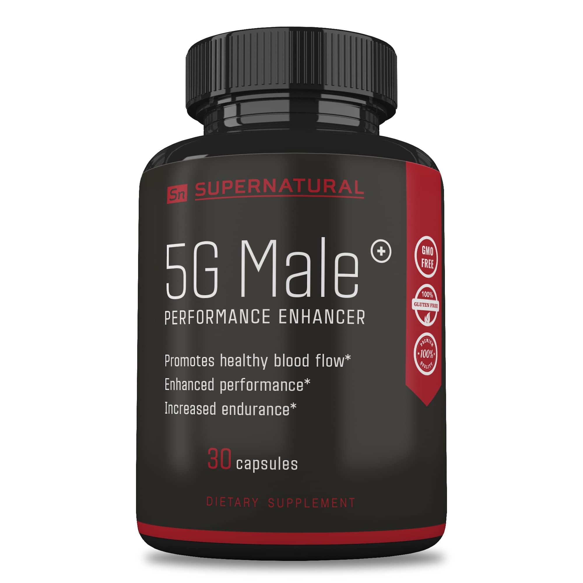 Supernatural Man 5GMale bottle front view supports daily vitality and sustained energy