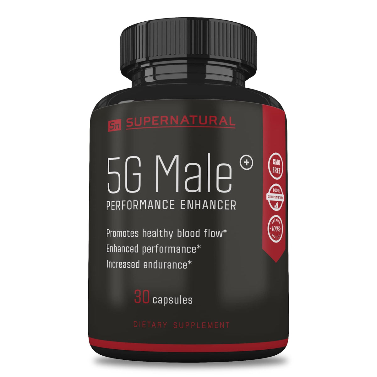Supernatural Man 5GMale bottle front view supports daily vitality and sustained energy