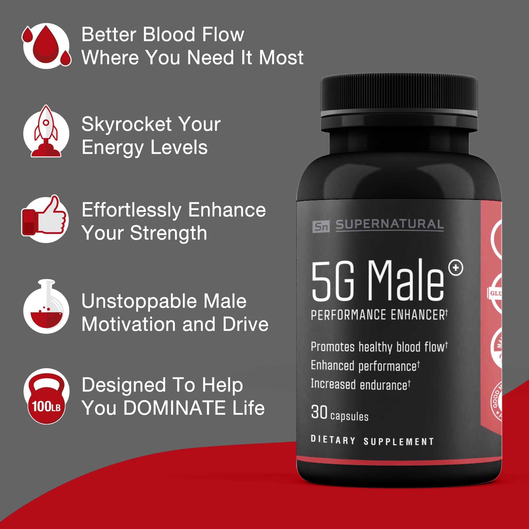 Supernatural Man 5GMale garlic clove illustration signals vitality support
