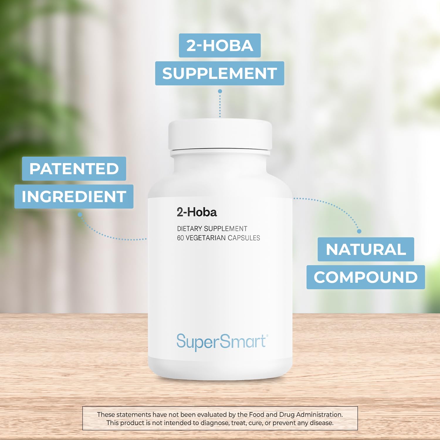 Supersmart 2-HOBA label highlighting the patented Hobamine ingredient.