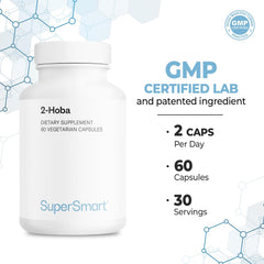 Supersmart 2-HOBA packaging on shelf emphasizes gluten-free vegan option.
