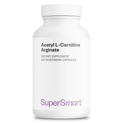 Supersmart Acetyl L Carnitine Arginate bottle-front signaling premium brain support