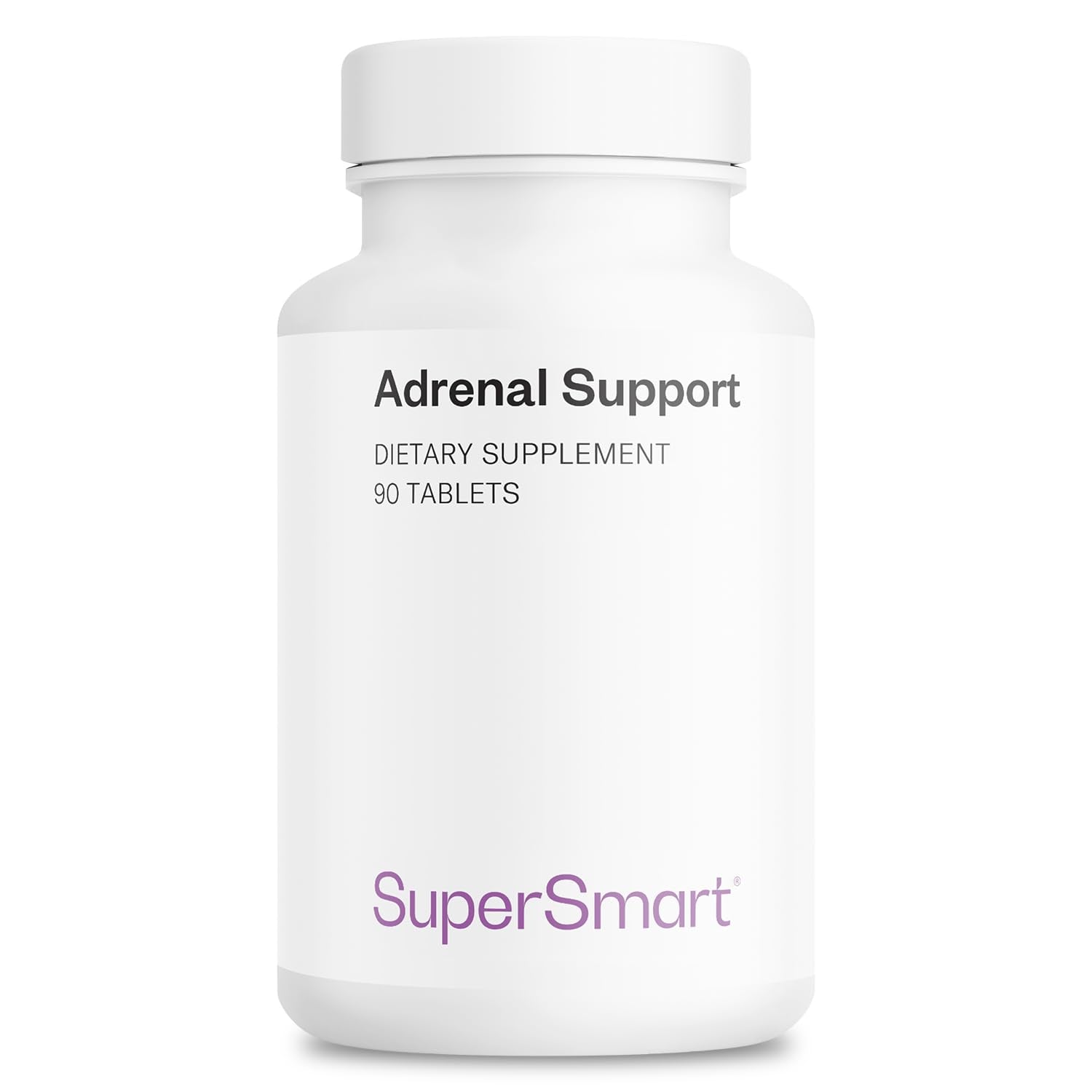 Supersmart Adrenal Support bottle front showing packaging for everyday resilience