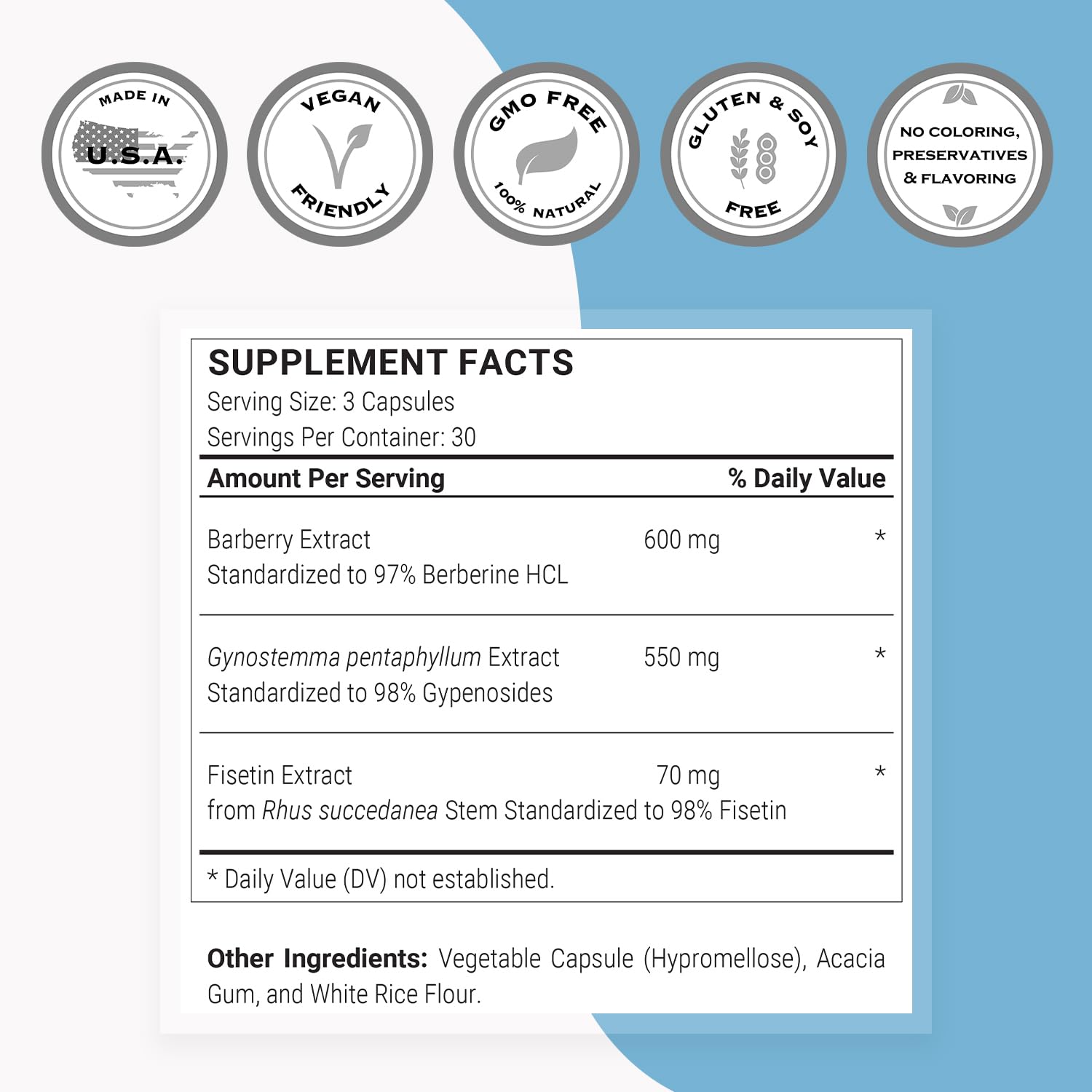 Supersmart AMPK Booster with gynostemma extract supports cellular energy.