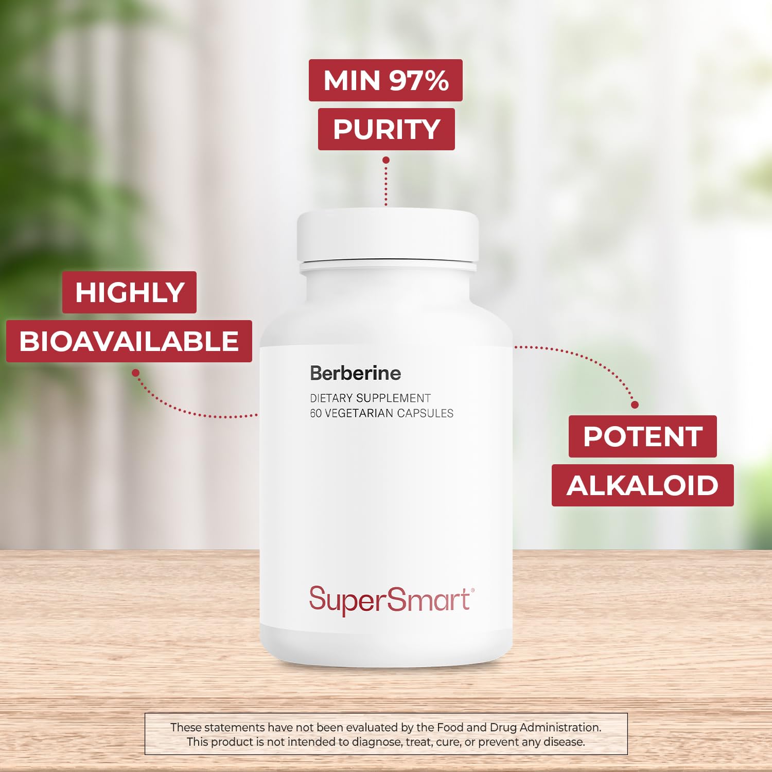 Barberry-derived Berberis vulgaris extract used in Supersmart Berberine HCl
