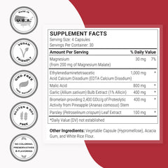 Supersmart Cardio Clear packaging featuring garlic and parsley ingredients.