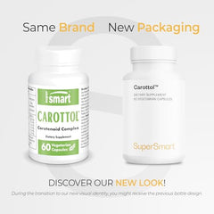 Supersmart Carottol ingredients panel highlighting Beta Carotene Lycopene Lutein Zeaxanthin