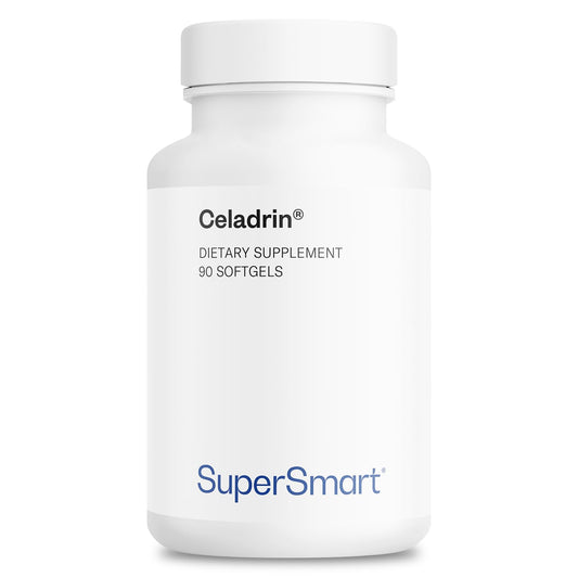 Supersmart Celadrin 1050mg bottle highlighting patented high-bioavailability formula.