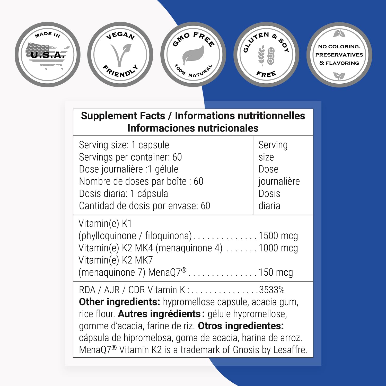 Packaging of Supersmart Complete K highlighting non-GMO and gluten-free features.