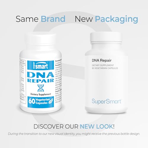 Supersmart DNA Repair capsules close-up showing vegetarian capsules