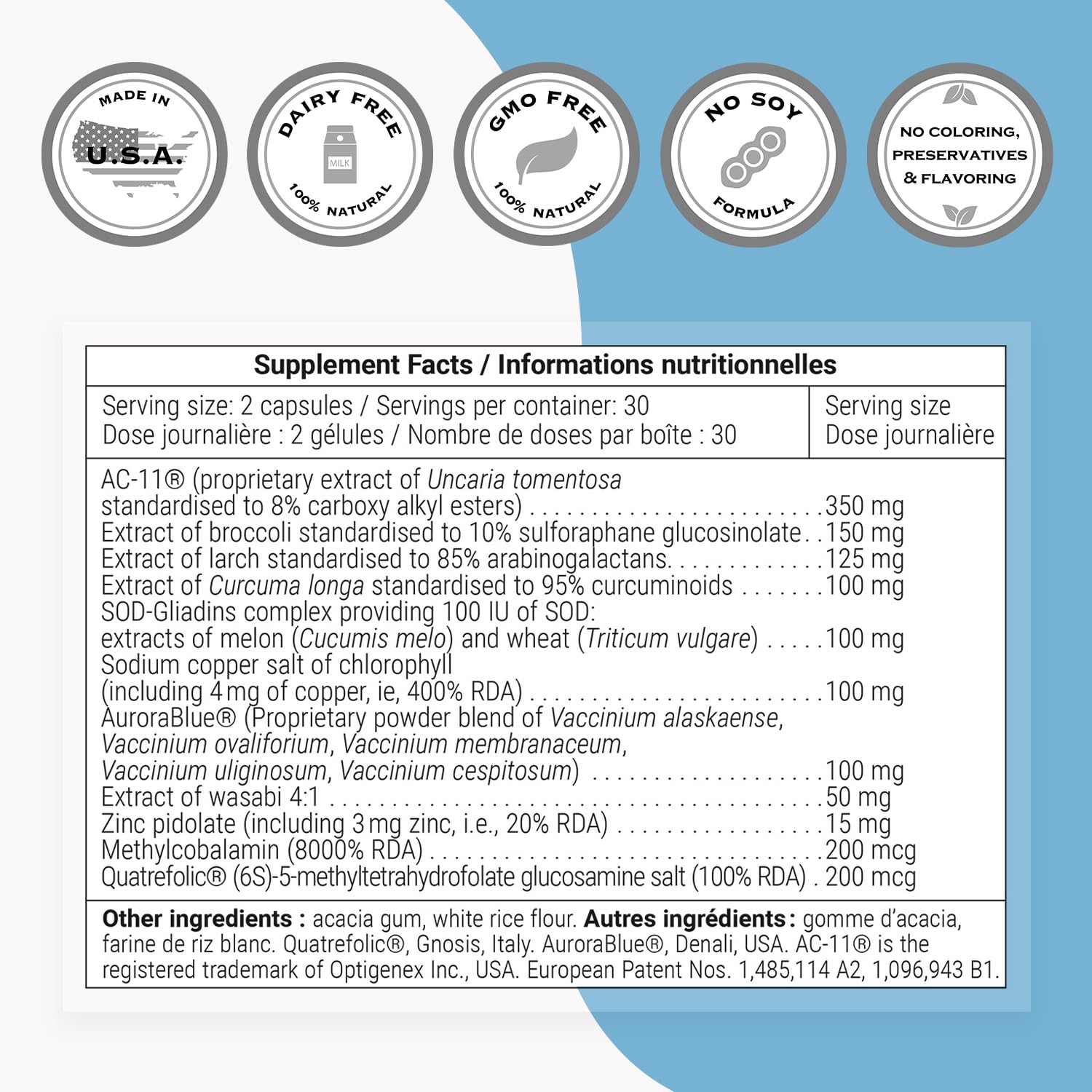 Supersmart DNA Repair sulforaphane glucosinolate close-up highlighting broccoli-based support