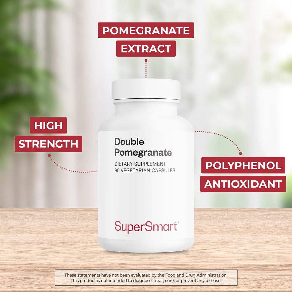 Close-up of Supersmart capsules ready to take daily for antioxidant support.