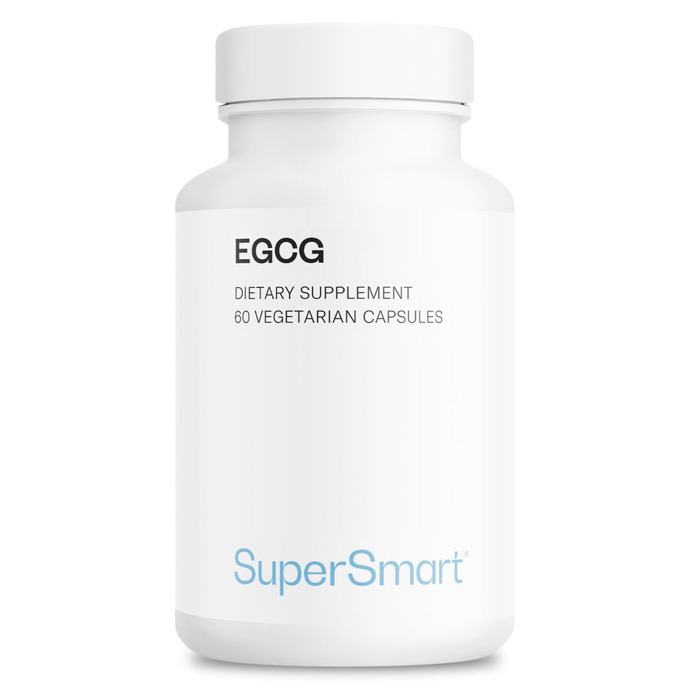 Supersmart EGCG supplement bottle front with high-strength antioxidant green tea extract