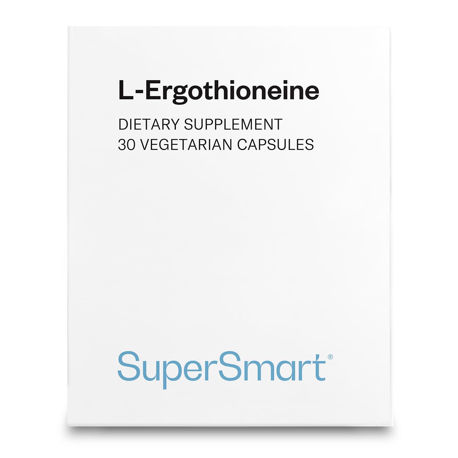 Supersmart ergothioneine bottle for daily antioxidant support.